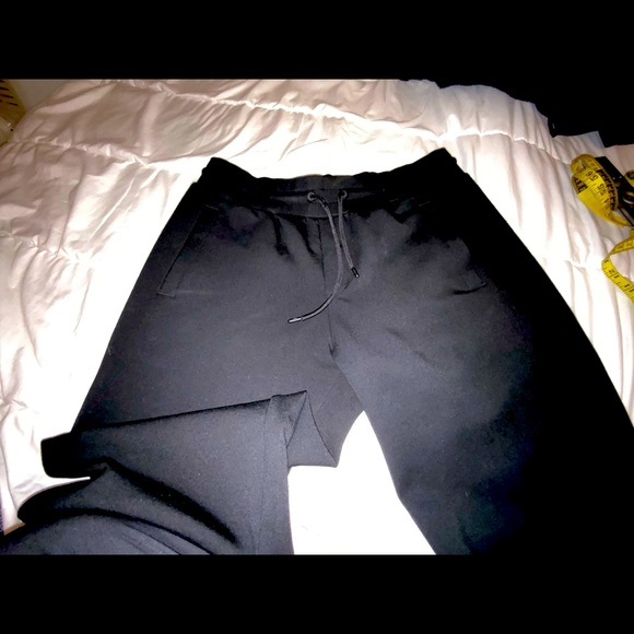 Emporio Armani men's sweat pants Pure Black. Size Large. - Picture 2 of 8